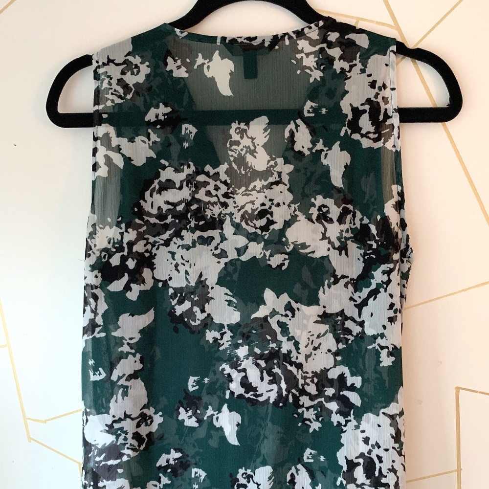 Banana Republic Green Sleeveless Blouse